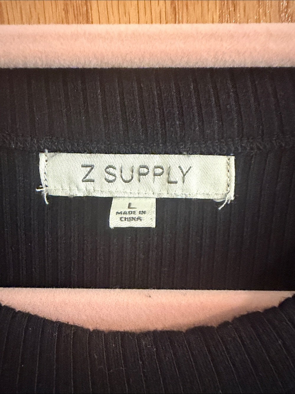 Z Supply Black Ribbed Tank Midi Dress - Picture 2 of 3